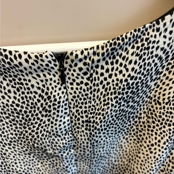 Angel Eye London Black White Sleeveless A-line knee length Dress women's size S - Picture 6 of 11